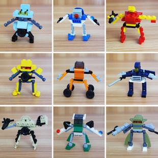 正版星钻积木小盒拼装玩具3变机器人战士男孩益智6-7-8-9岁星钻-云贝
